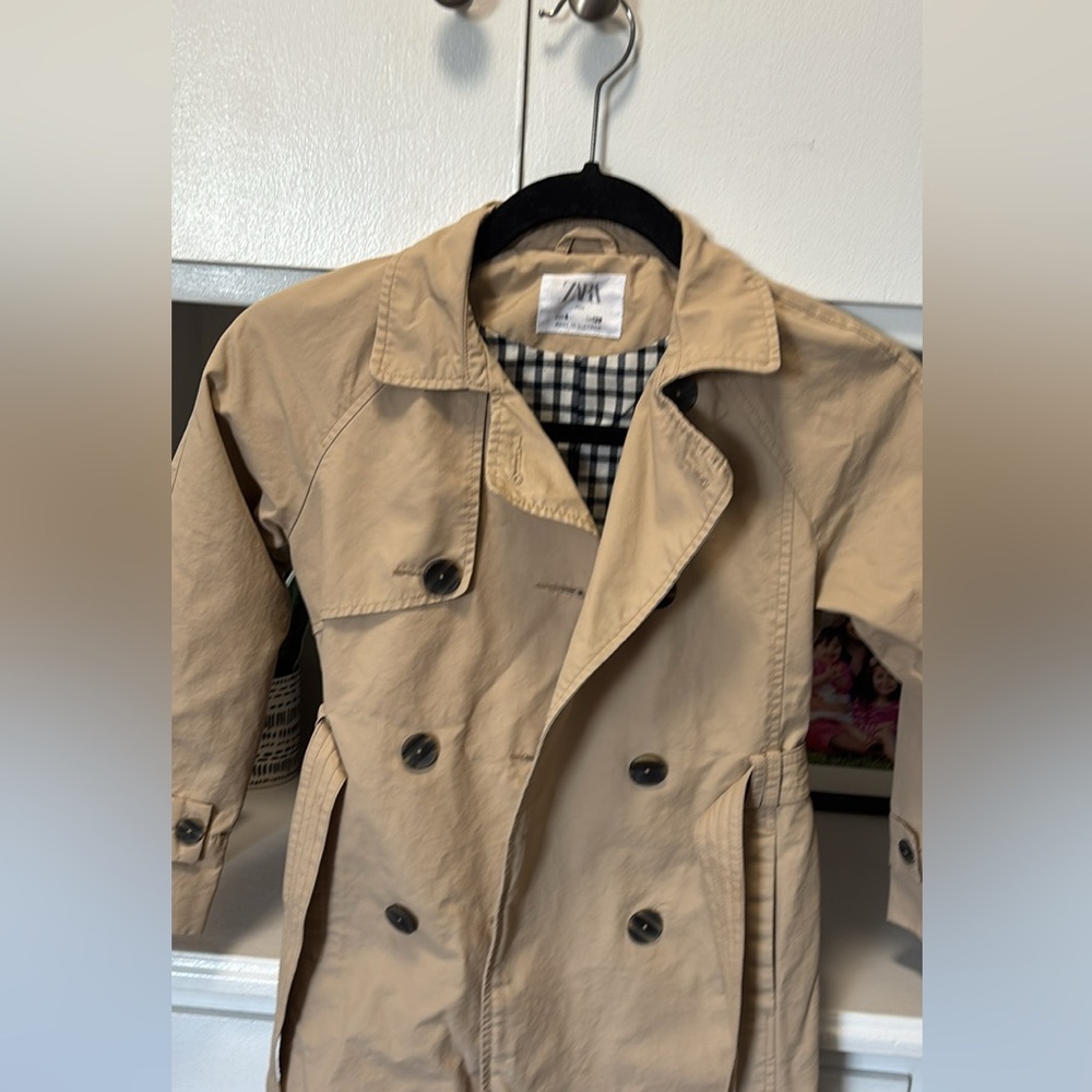 Zara Kids Tan Belted Raincoat